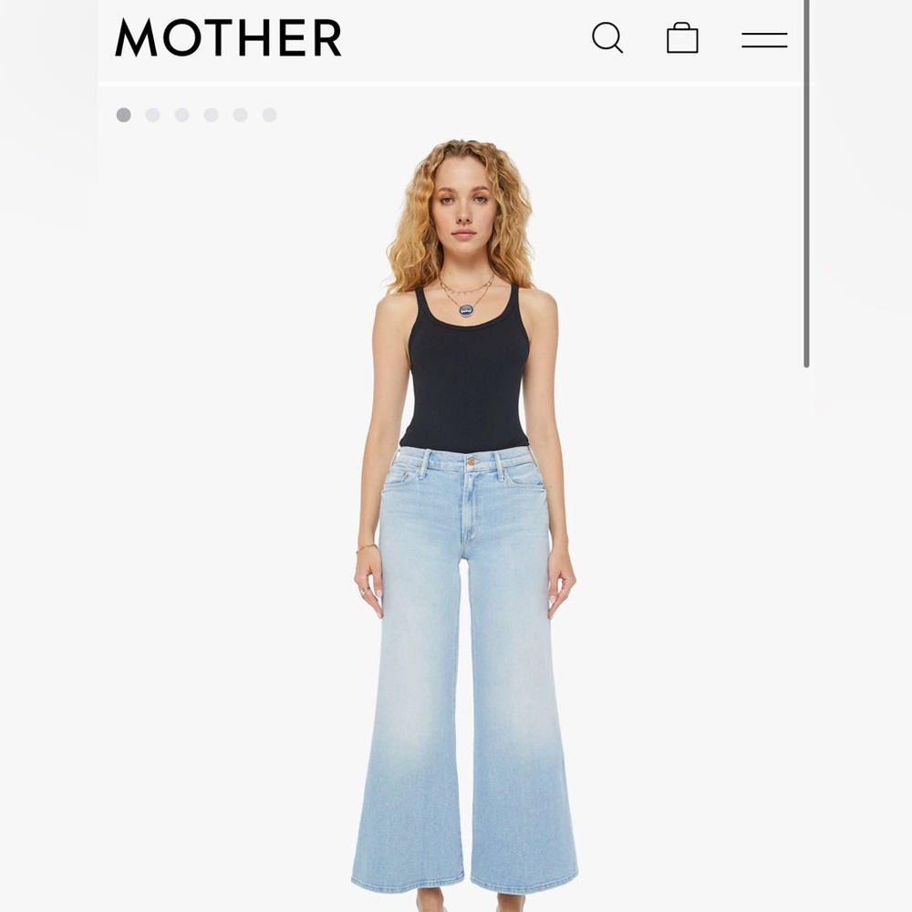 NWT Mothers Twisted Flood jeans in lost art wash